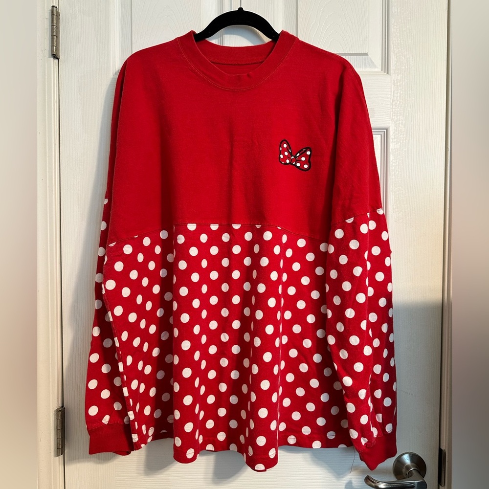 Minnie Mouse Disneyland Spirit Jersey. Red, Size XXL